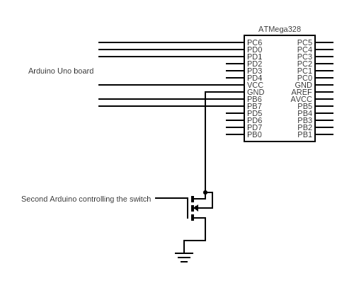 Voltage fault injection circuit